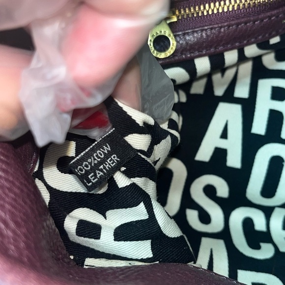 Marc by Marc Jacobs Classic Q Hillier Burgundy Leather Hobo Shoulder Bag - Picture 14 of 16